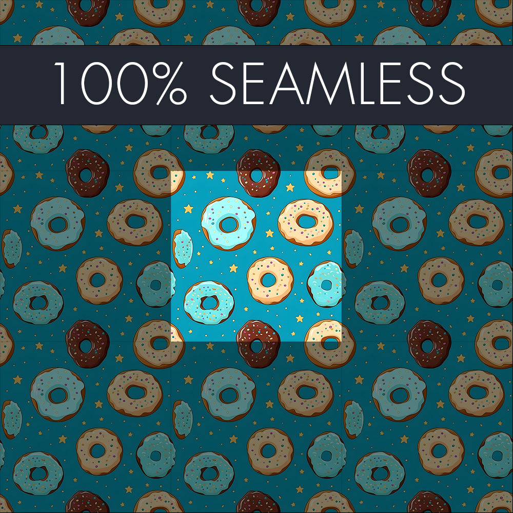 15x Seamless Donuts Pattern Designs | Digital download