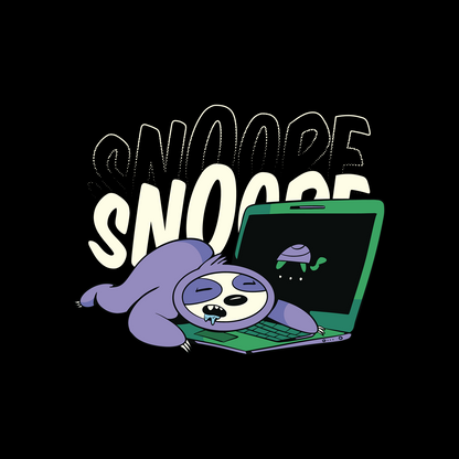 Sloth sleeping on laptop | Unisex t-shirt