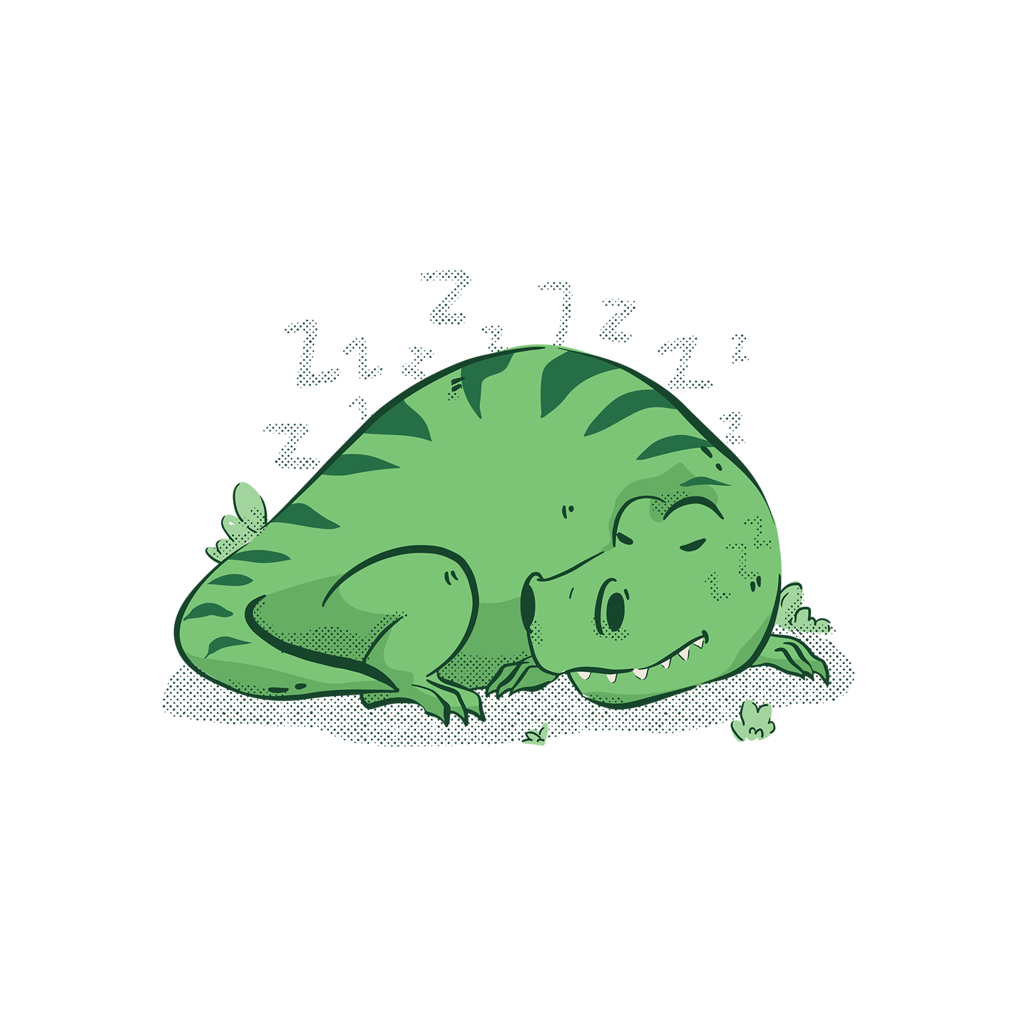 Dinosaur animal sleeping | Unisex t-shirt