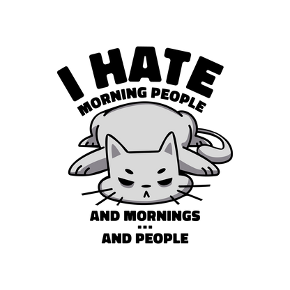 Angry cat animal sleeping | Unisex t-shirt