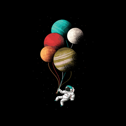 Astronaut balloons | Unisex Hoodie