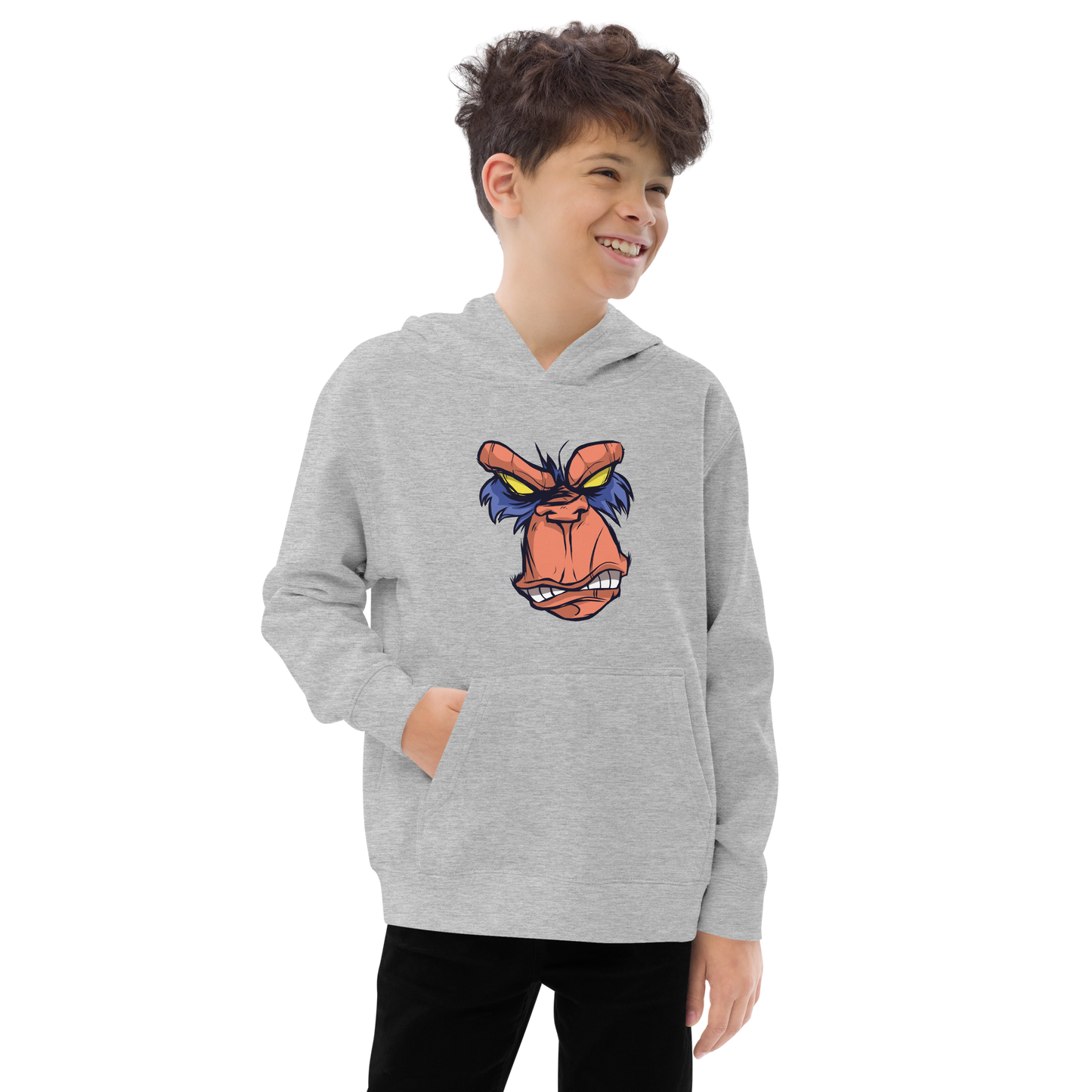 Angry Ape | Kids fleece hoodie