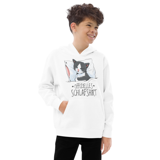 Sleep shirt cat | Kids fleece hoodie