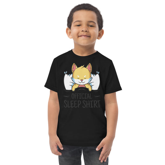 Fox animal sleeping in a bed | Toddler jersey t-shirt
