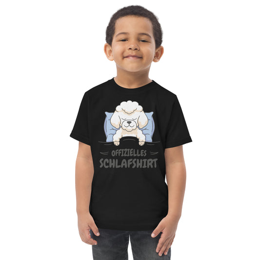 Poodle dog animal sleeping | Toddler jersey t-shirt