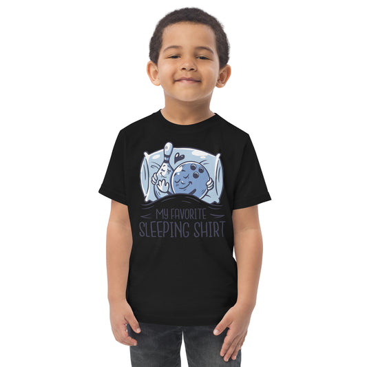 Bowling sleeping shirt | Toddler jersey t-shirt
