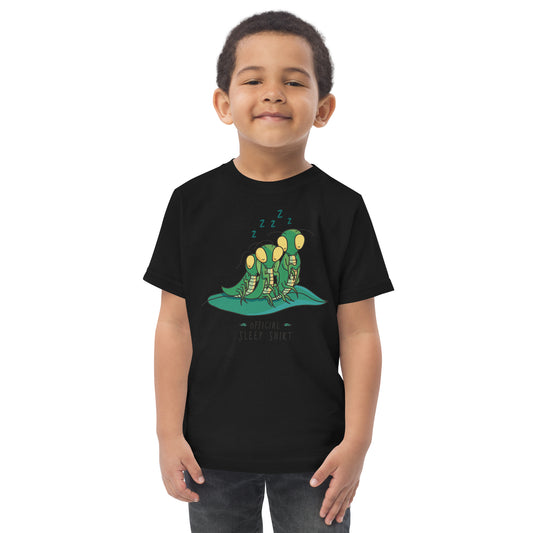 Three cartoon mantis sleeping | Toddler jersey t-shirt
