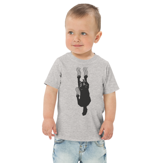 Funny scratching cat | Toddler jersey t-shirt