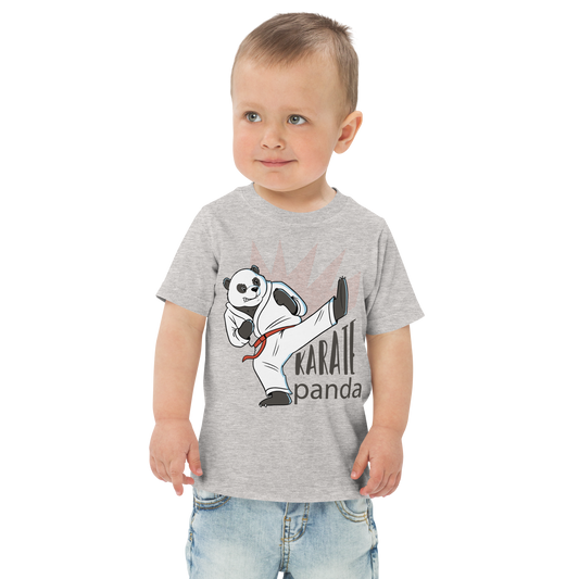 Karate panda cartoon | Toddler jersey t-shirt