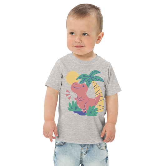 Cute baby dinosaur animal | Toddler jersey t-shirt