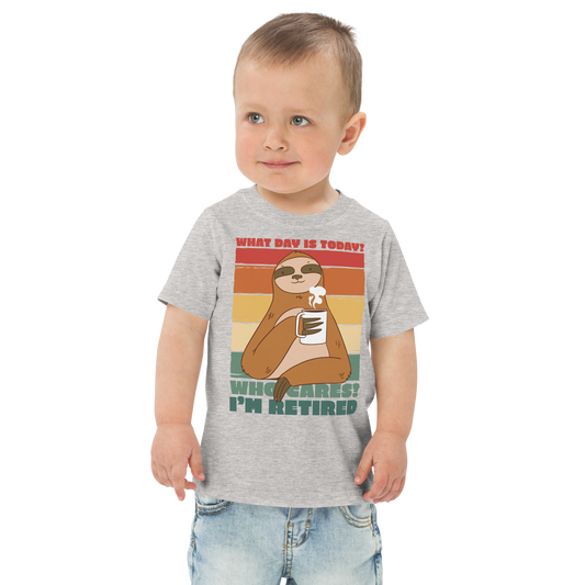 Retired quote sloth | Toddler jersey t-shirt
