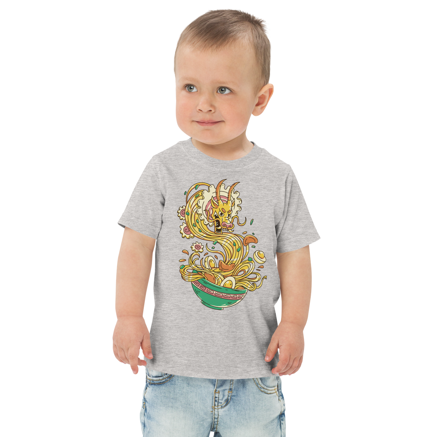 Dragon in ramen food | Toddler jersey t-shirt