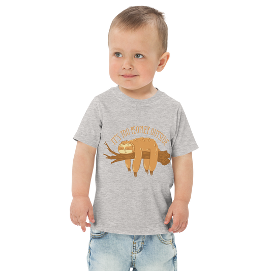 Anti social sloth | Toddler jersey t-shirt