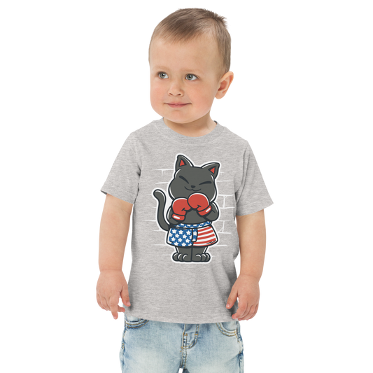 USA boxer cat | Toddler jersey t-shirt