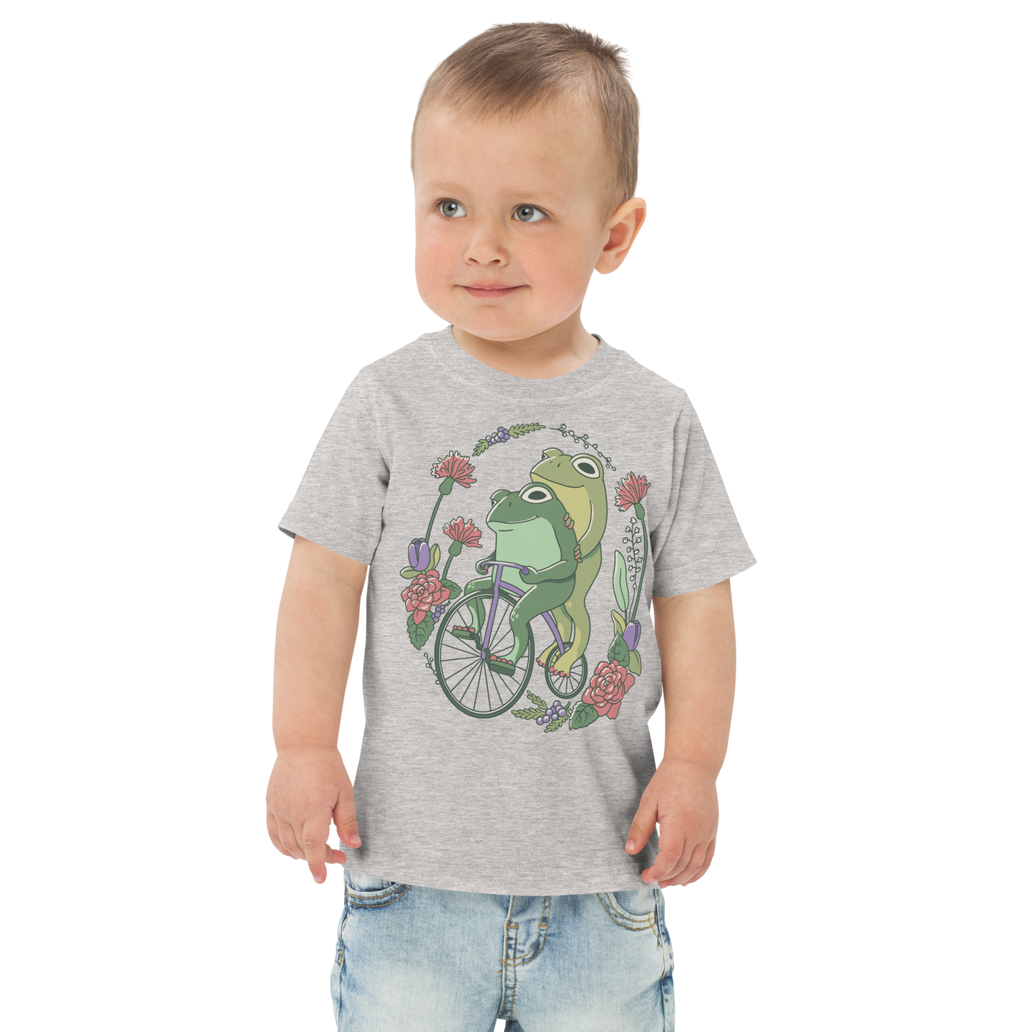 Cottagecore frogs | Toddler jersey t-shirt