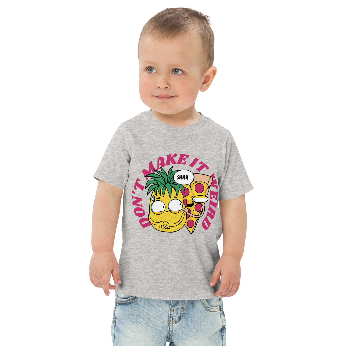 Pizza and pineapple food | Toddler jersey t-shirt