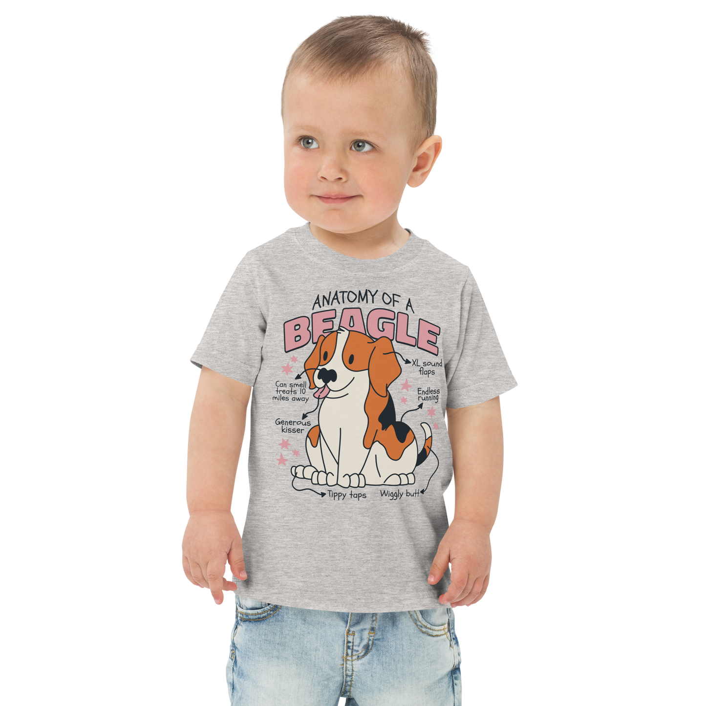 Beagle anatomy | Toddler jersey t-shirt