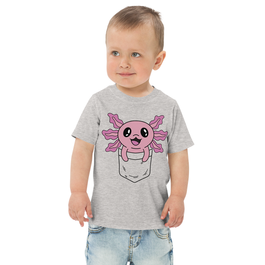 Happy axolotl animal | Toddler jersey t-shirt