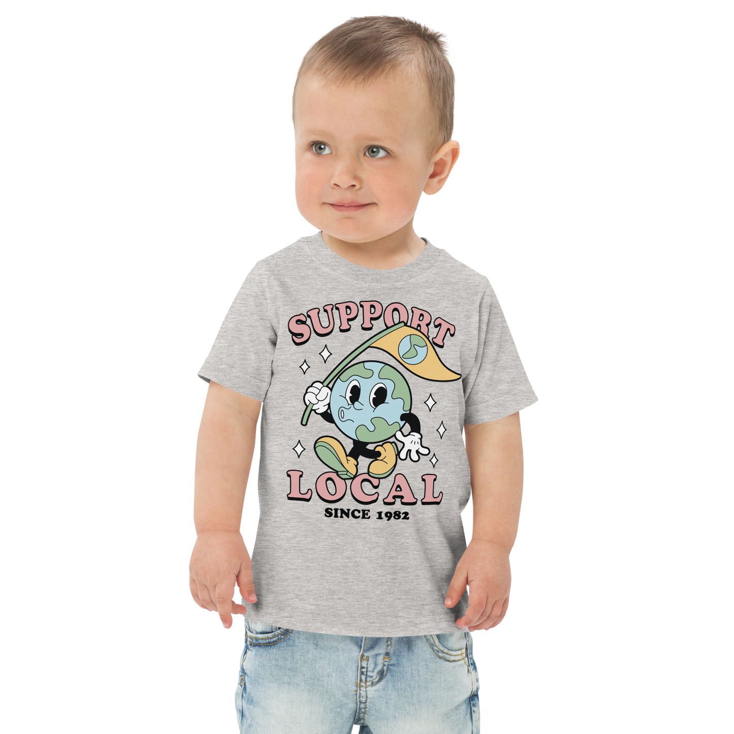 Happy planet earth | Toddler jersey t-shirt
