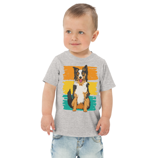 Border collie animal dog | Toddler jersey t-shirt