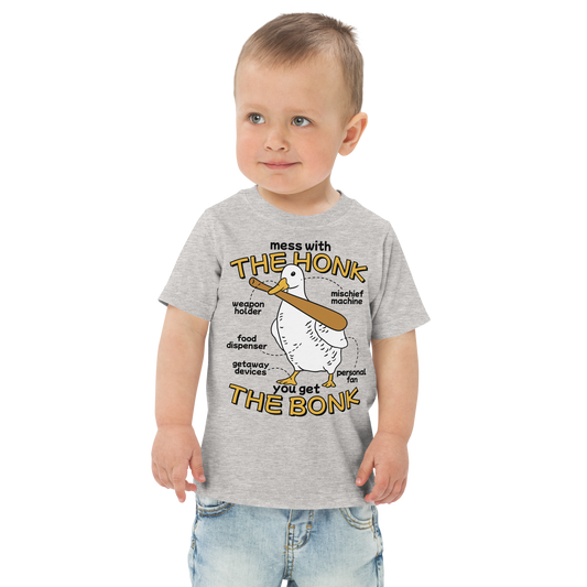 Duck animal with a bat | Toddler jersey t-shirt