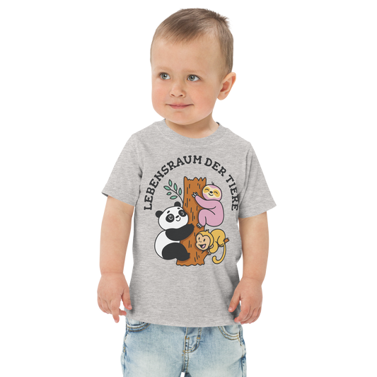 Cute animals on a tree | Toddler jersey t-shirt