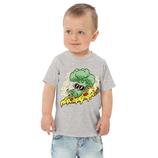 Broccoli pizza | Toddler jersey t-shirt