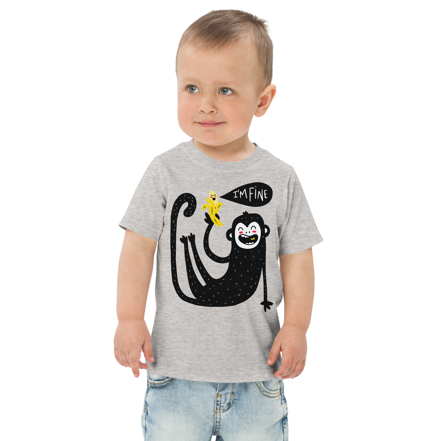 Cute Monkey | Toddler jersey t-shirt