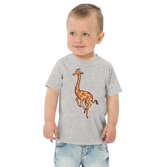 Running Giraffe | Toddler jersey t-shirt