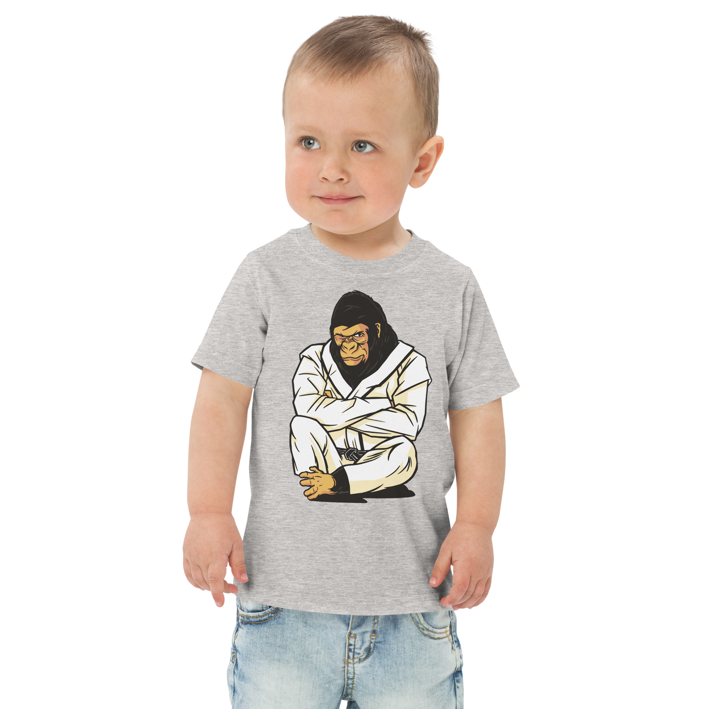 Cool karate gorilla | Toddler jersey t-shirt