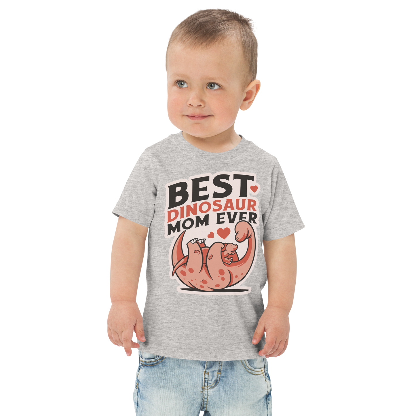 Best dinosaur mom cute | Toddler jersey t-shirt