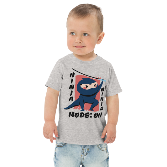 Ninja with sword cartoon | Toddler jersey t-shirt