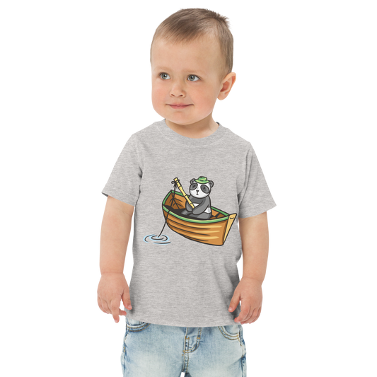 Panda fishing | Toddler jersey t-shirt