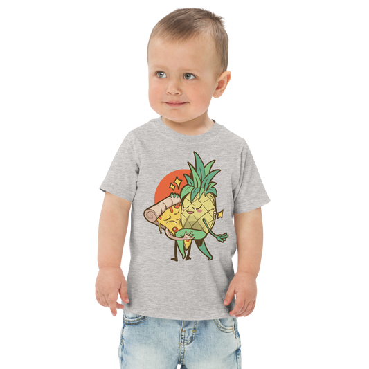 Pineapple pizza forbidden love funny | Toddler jersey t-shirt
