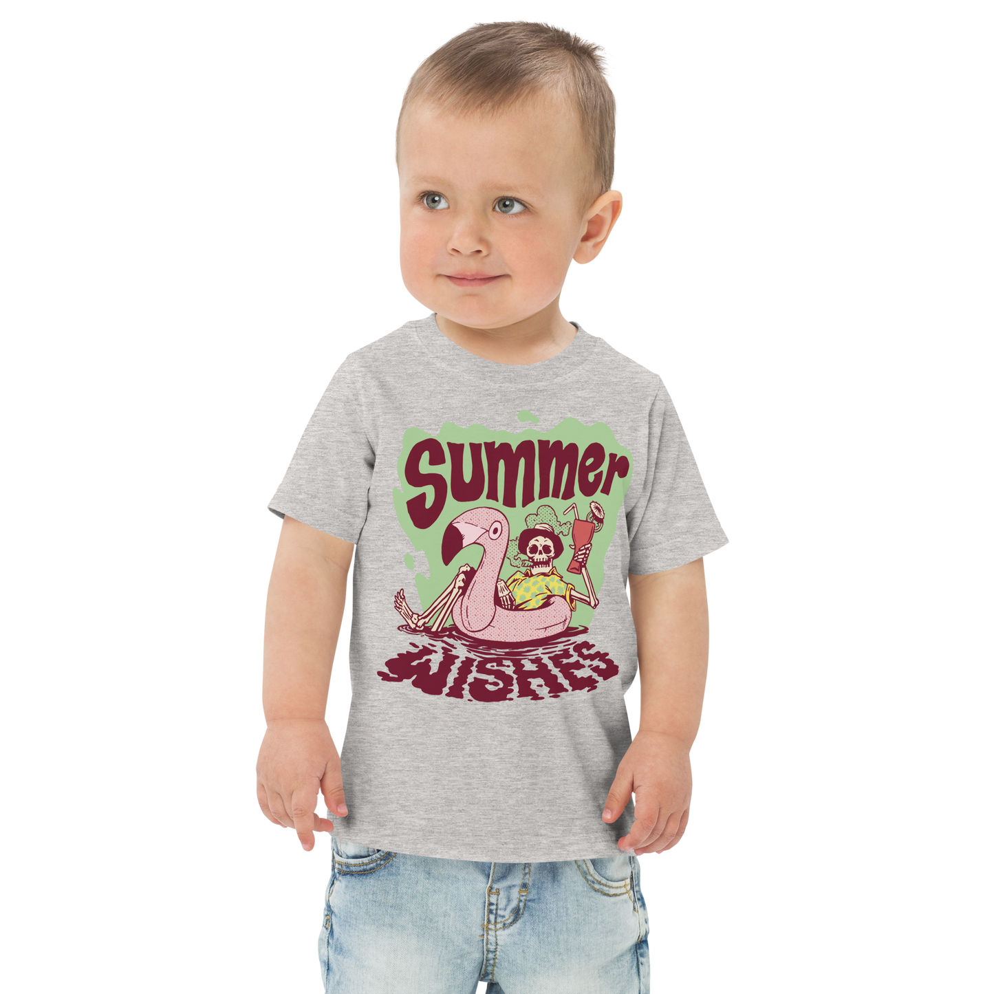 Summer skeleton | Toddler jersey t-shirt