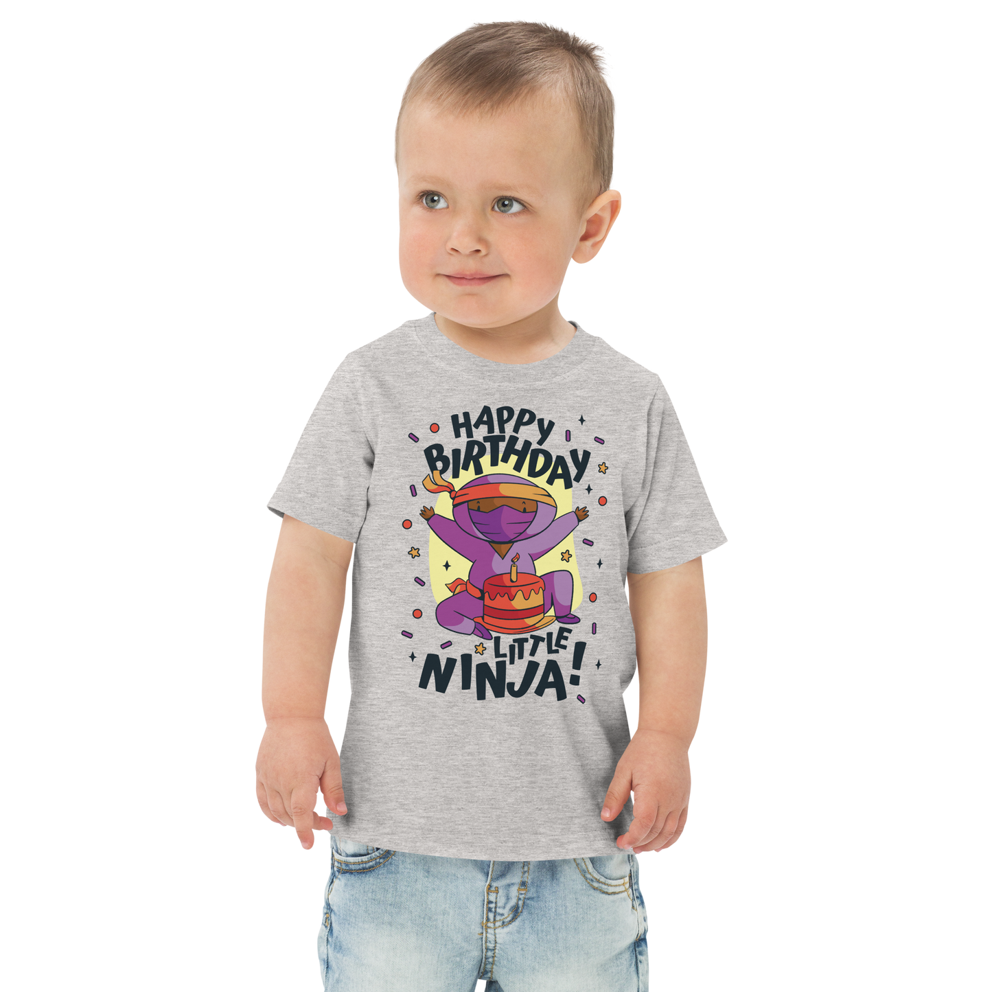 Birthday ninja kid | Toddler jersey t-shirt