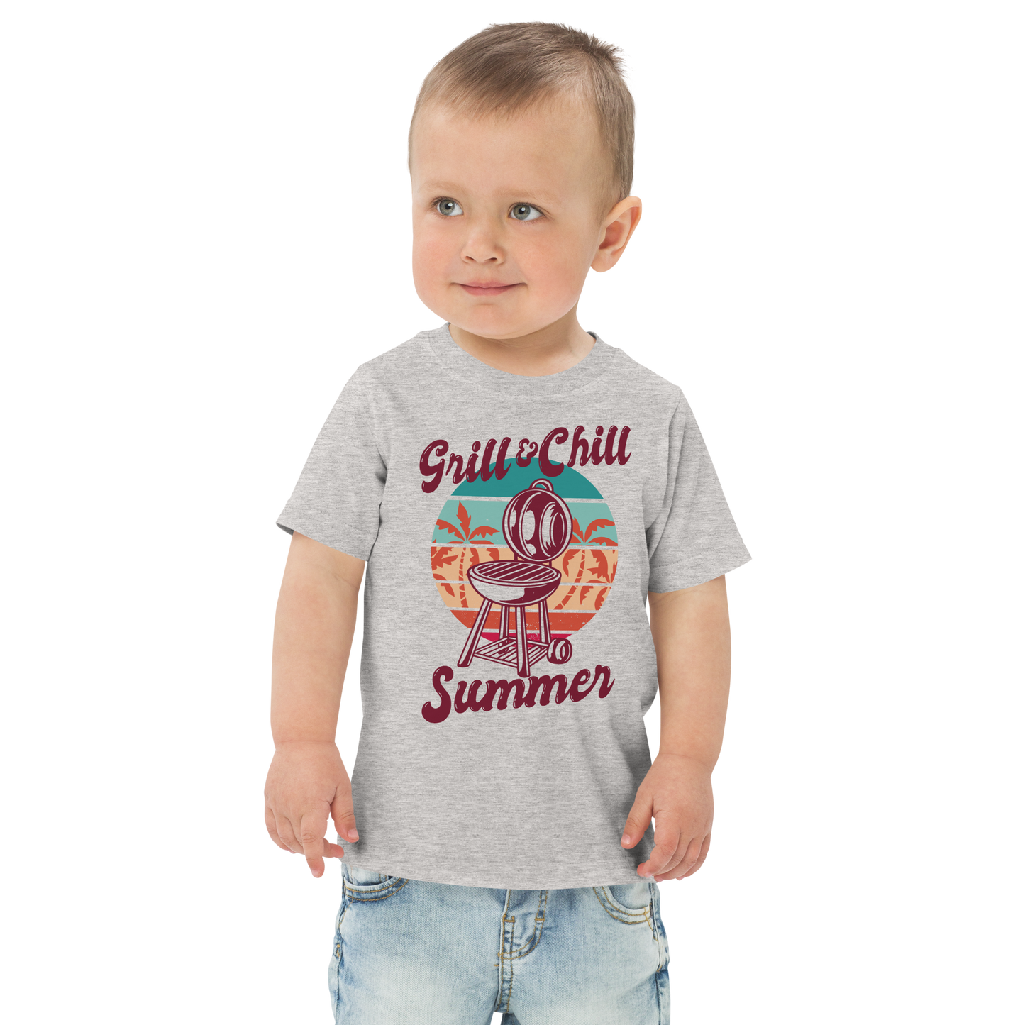 Chill and grill | Toddler jersey t-shirt