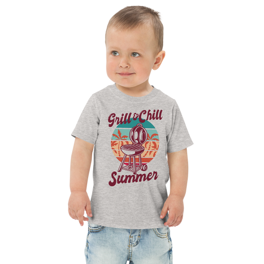 Chill and grill | Toddler jersey t-shirt