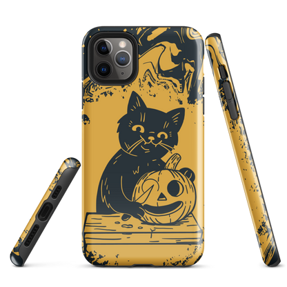 Black cat Halloween | Tough Case for iPhone®