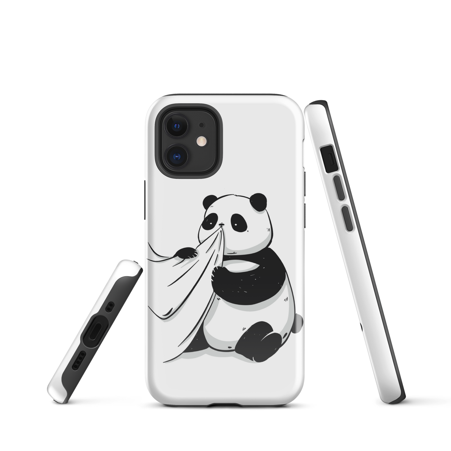 Panda bear eating a shirt | Tough Case for iPhone®