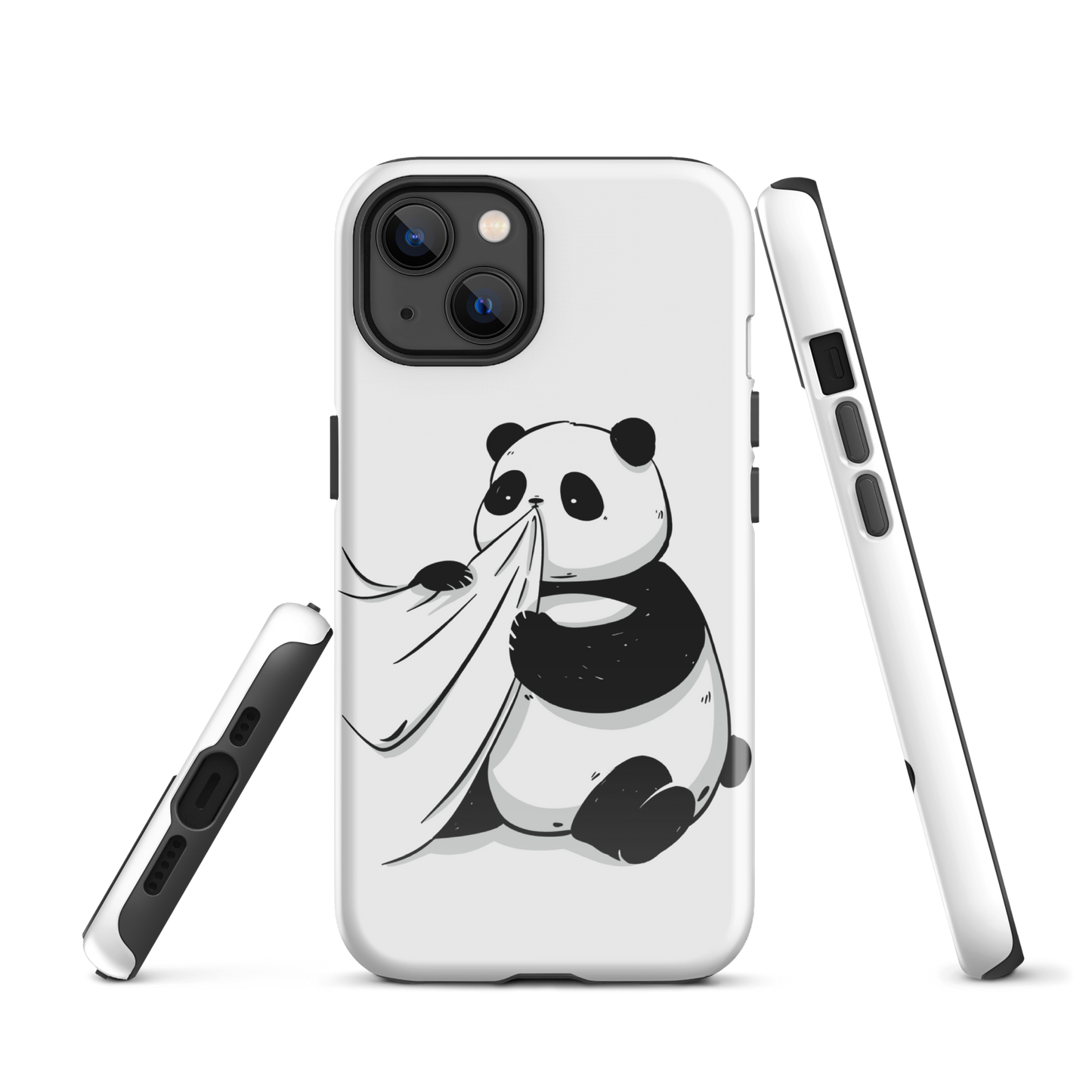 Panda bear eating a shirt | Tough Case for iPhone®