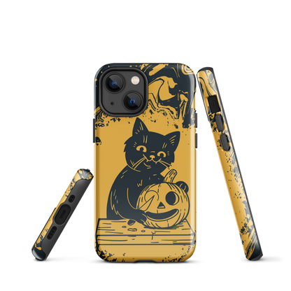 Black cat Halloween | Tough Case for iPhone®