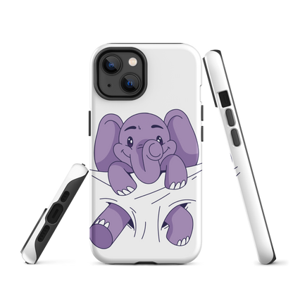 Carrying baby elephant | Tough Case for iPhone®