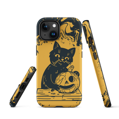 Black cat Halloween | Tough Case for iPhone®