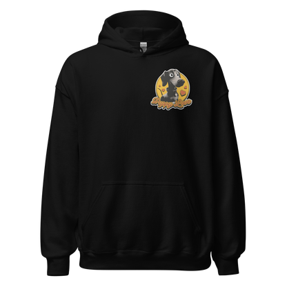 Black puppy dog animal 3D | Unisex Hoodie - F&B