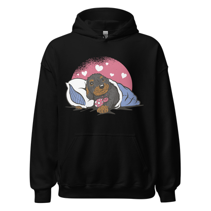 Sleepy Dachshund Dog | Unisex Hoodie