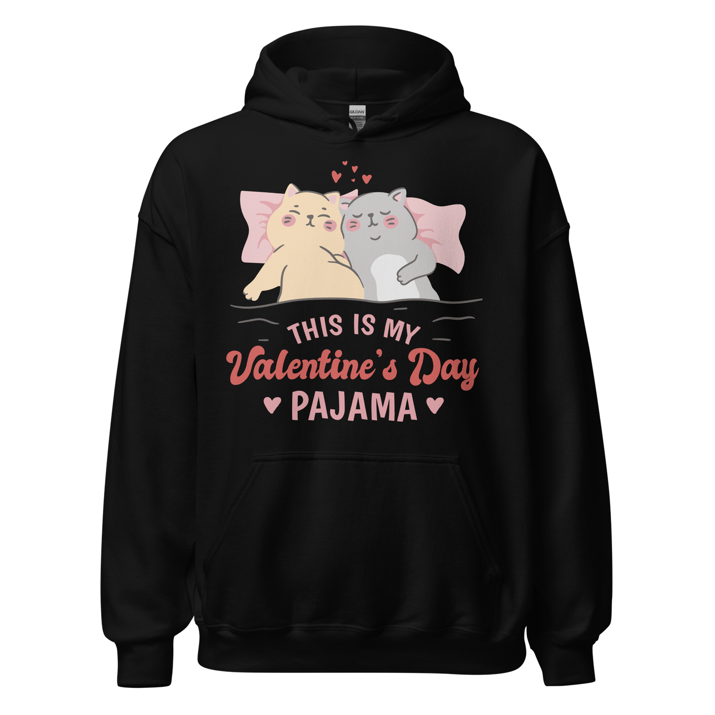 Cute cats sleeping on bed | Unisex Hoodie