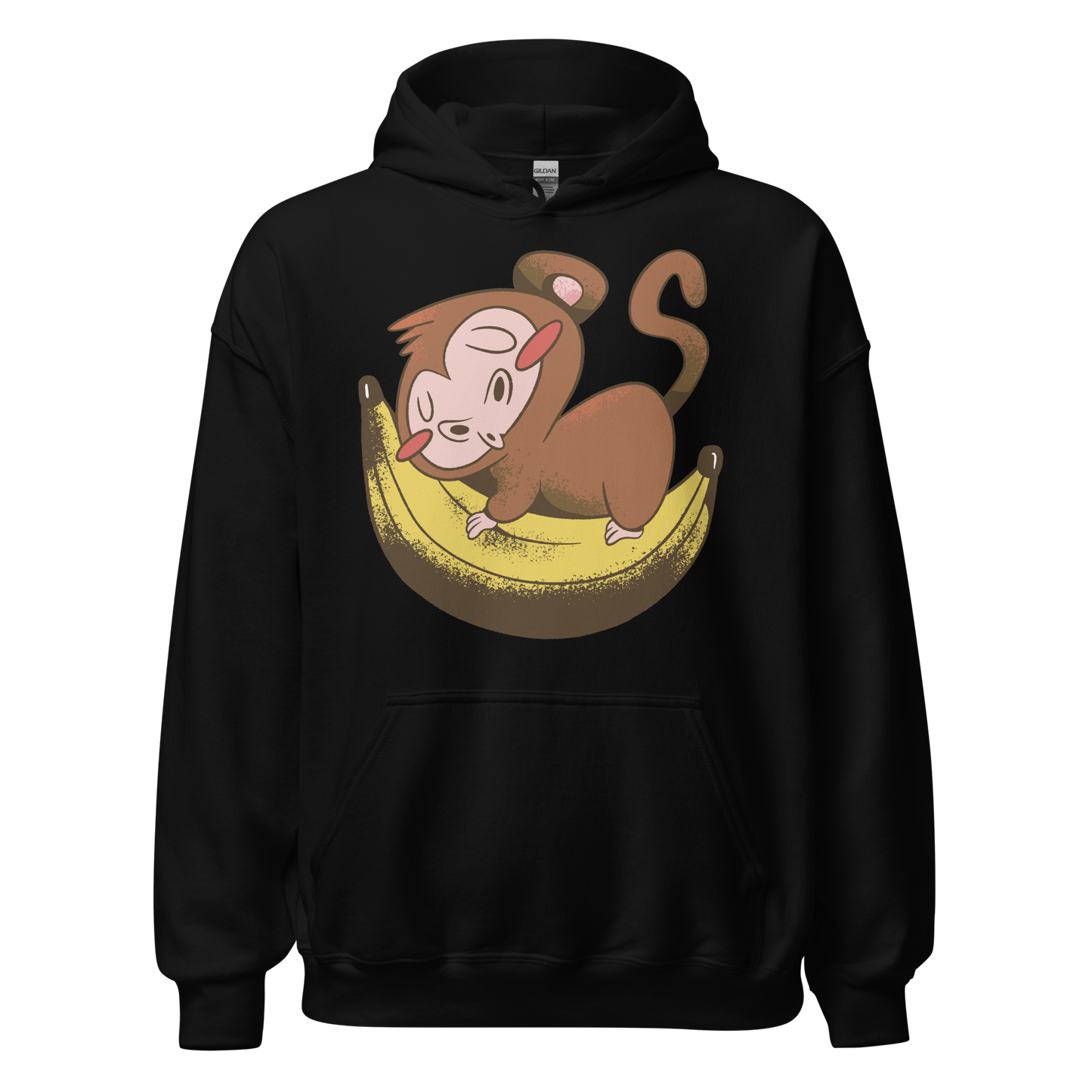 Monkey sleeping on banana | Unisex Hoodie