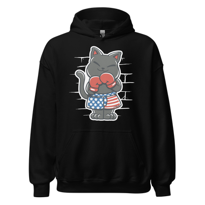 USA boxer cat | Unisex Hoodie