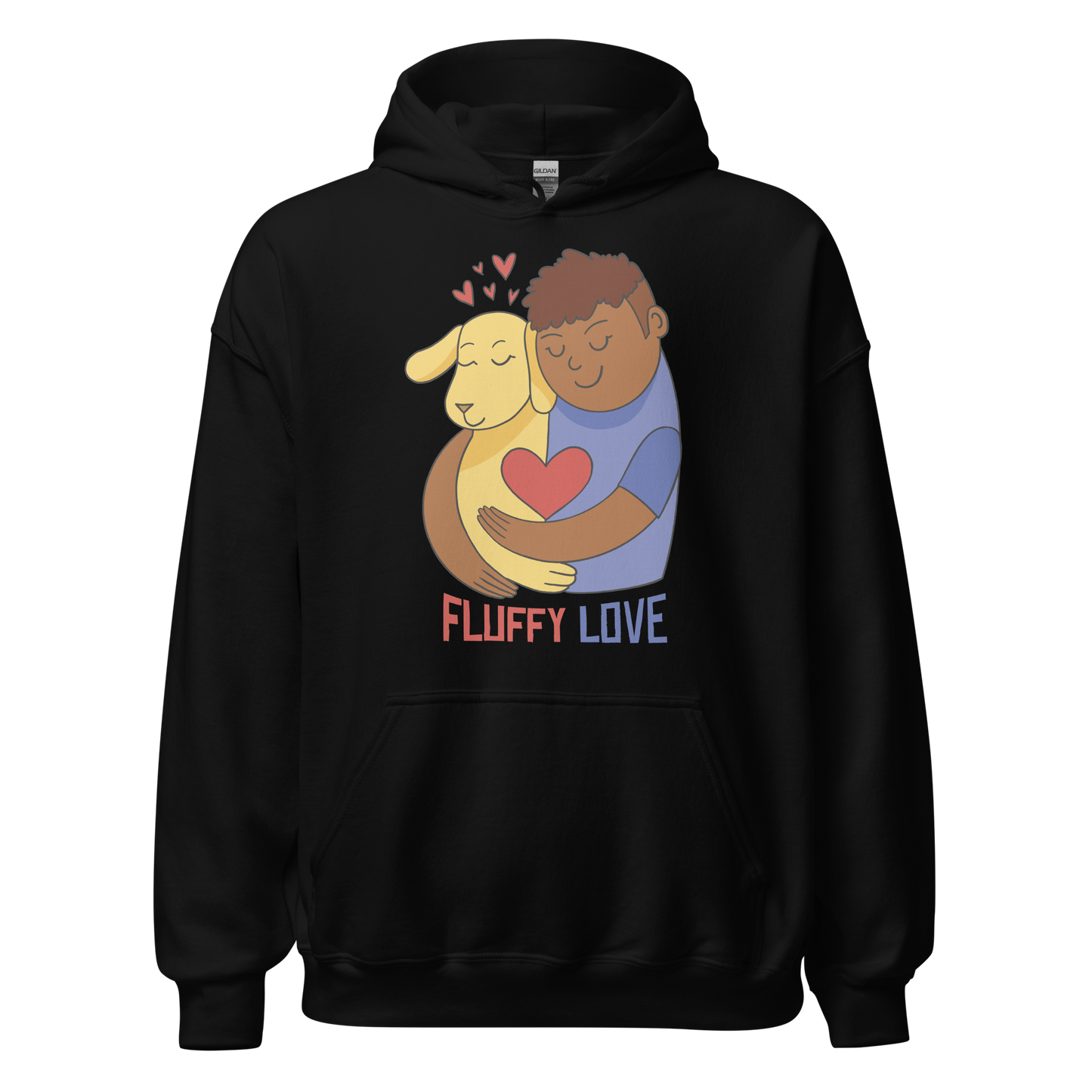 Dog and human hug | Unisex Hoodie